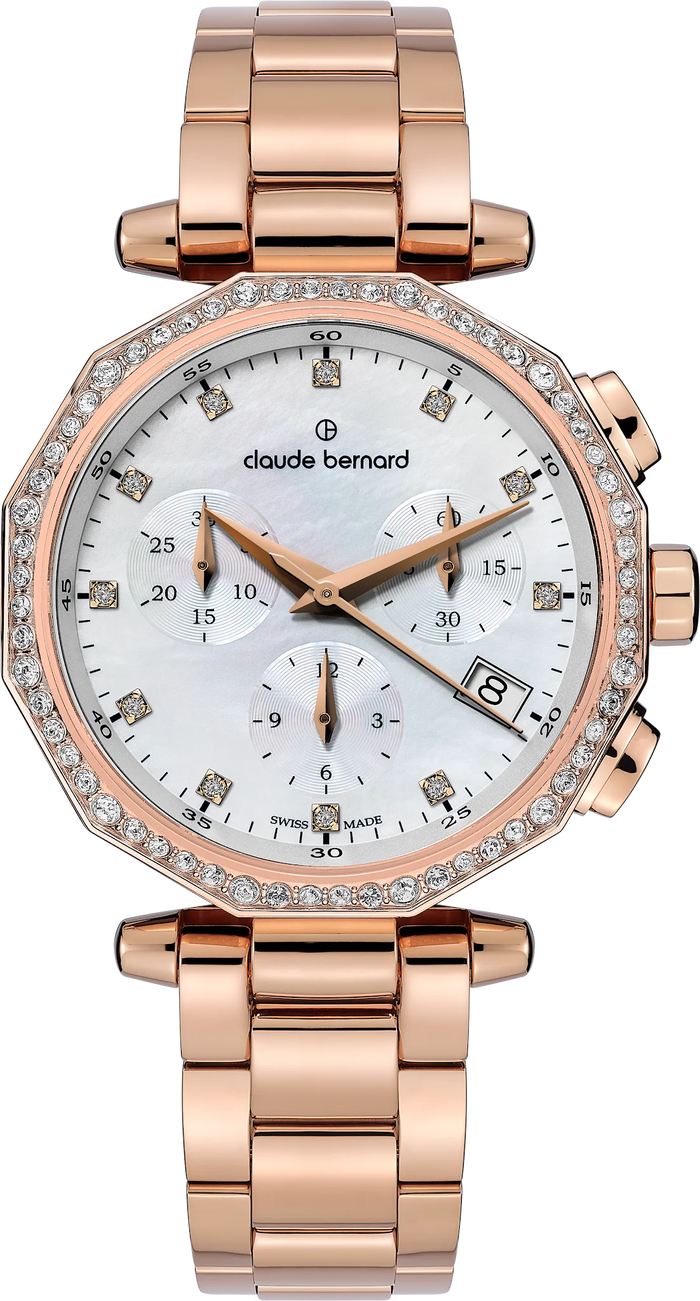 Claude Bernard Dress Code Chronograph Stones, 36 mm