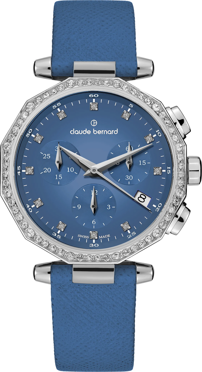 Claude Bernard Dress Code Chronograph Stones, 36 mm