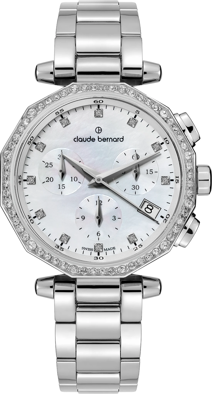 Claude Bernard Dress Code Chronograph Stones, 36 mm