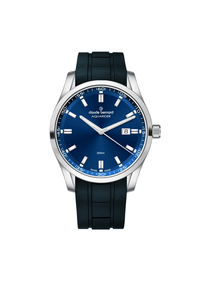 Claude Bernard Aquarider Date Herren, 42 mm