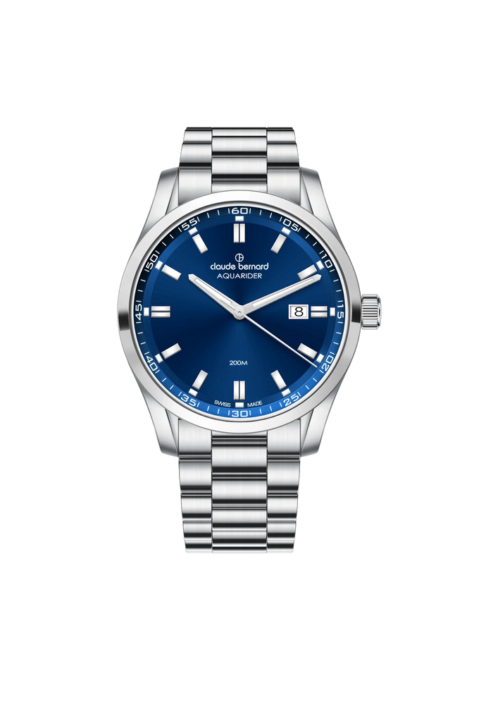 Claude Bernard Aquarider Date Herren, 42 mm