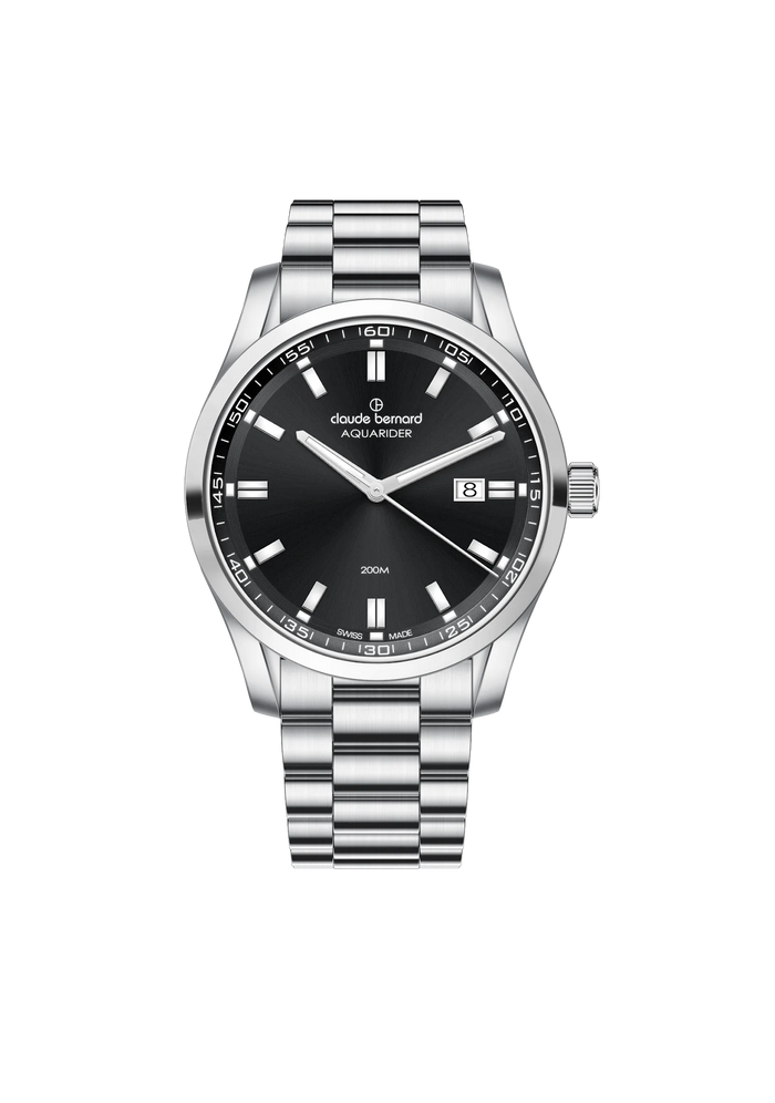 Claude Bernard Aquarider Date Herren, 42 mm