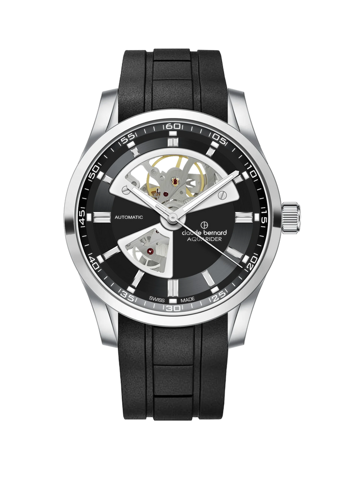 Claude Bernard Aquarider Open Heart, 42 mm