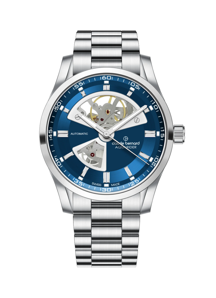 Claude Bernard Aquarider Open Heart, 42 mm