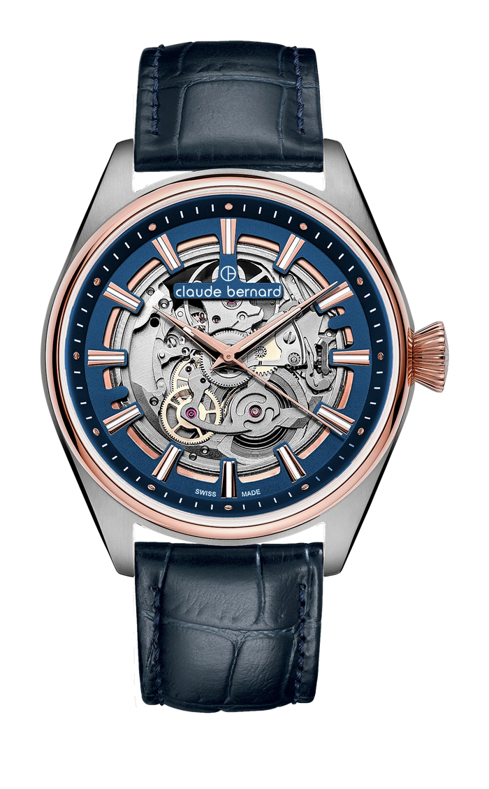 Claude Bernard Proud Heritage Automatic Skeleton, 42 mm