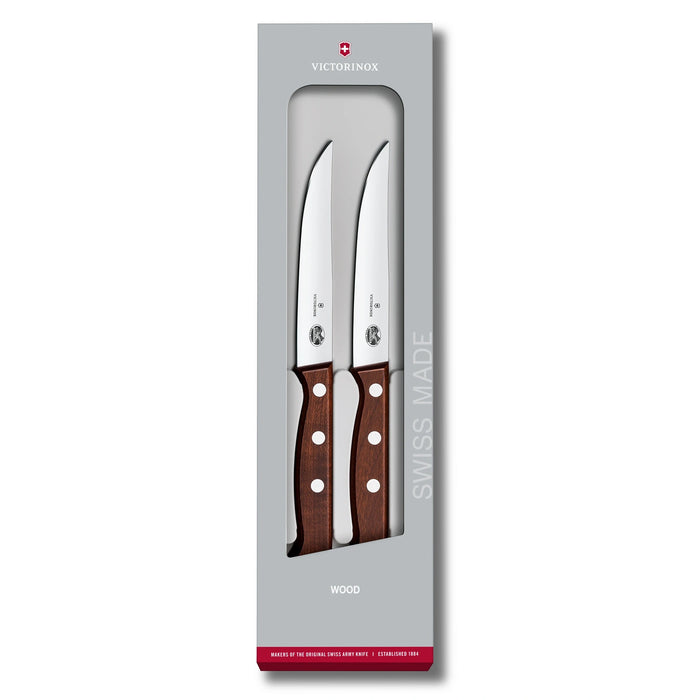 Wood, Steakmesser Set, 2tlg, 12 cm, gerade, mod. Ahorn