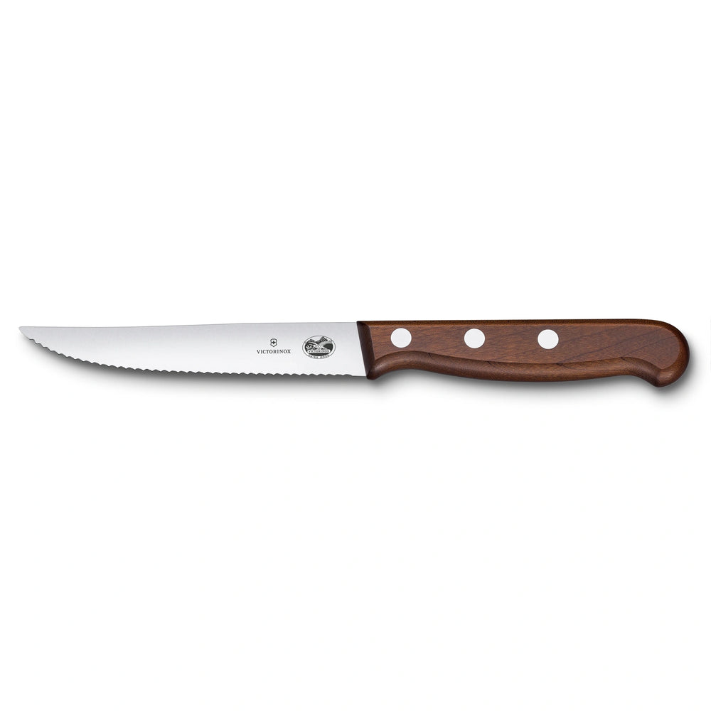 Wood, Set de couteaux à steak, 2 pcs, 12 cm, Dentelés, Érable modifié