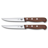 Wood, Set de couteaux à steak, 2 pcs, 12 cm, Dentelés, Érable modifié