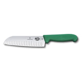 Fibrox, Santoku knife, 17 cm, straight, granton edge