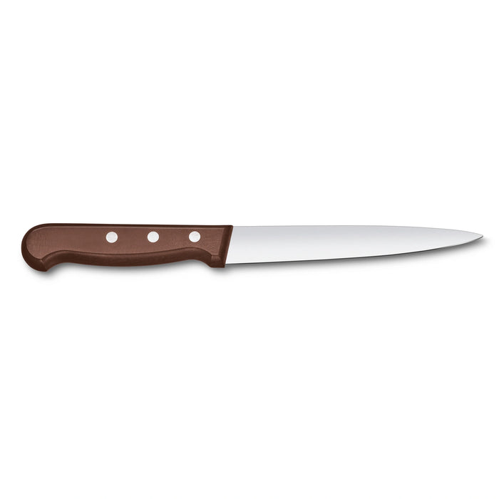 Wood, Filleting Knife, 16 cm, straight, flexible, mod. maple