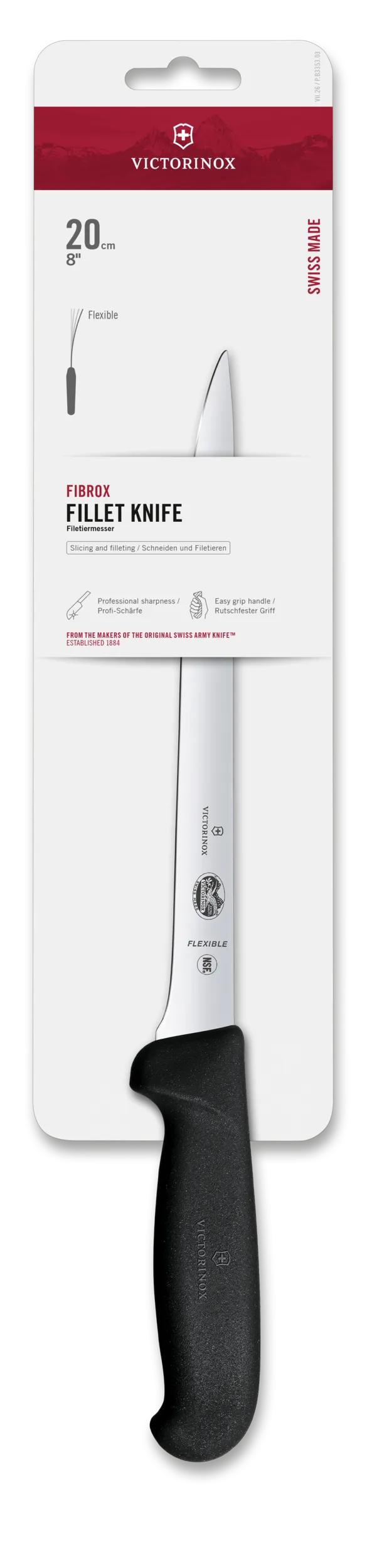 Fibrox, Filetiermesser, 20 cm, gerade, flexibel