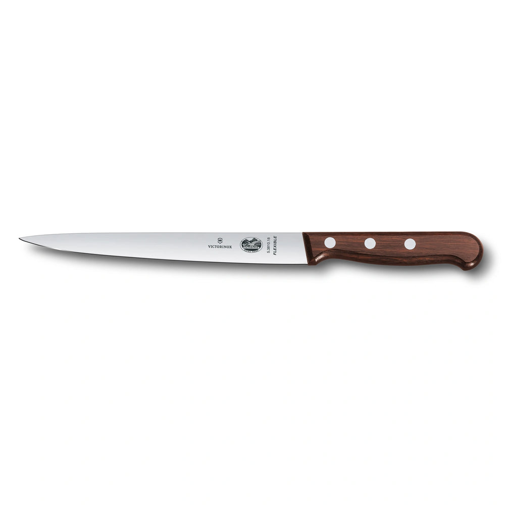 Wood, Filleting Knife, 18 cm, straight, super flexible, modified maple