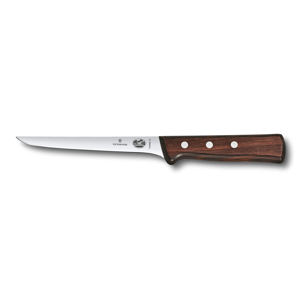 Wood, Couteau à désosser, 15 cm, droit, extra étroit, érable modifié