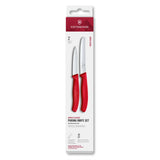 Swiss Classic, Gemüsemesser Set, 2tlg, gerade/Wellen