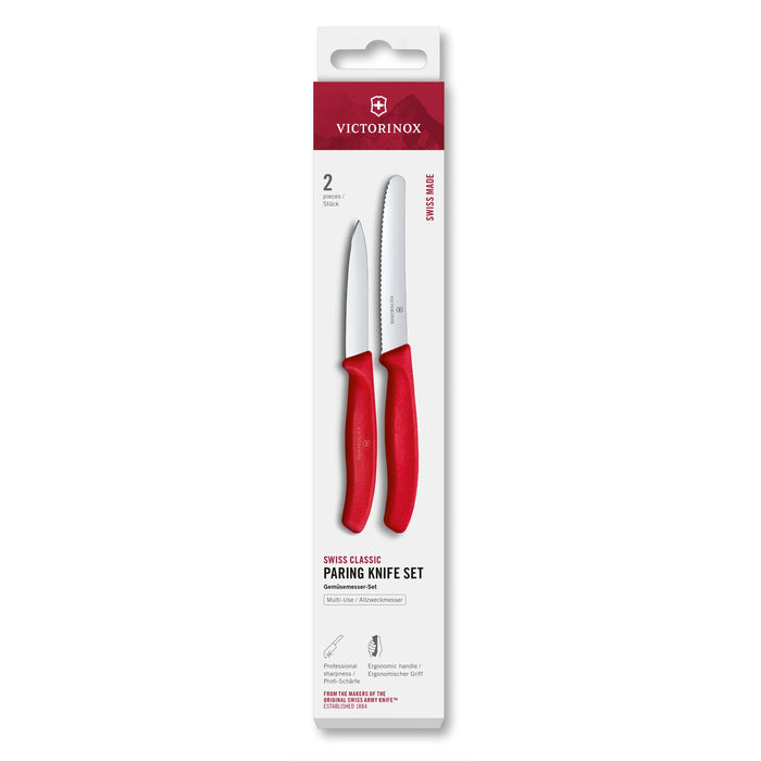 Swiss Classic, Gemüsemesser Set, 2tlg, gerade/Wellen