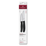 Swiss Classic, Gemüsemesser Set, 2tlg, gerade/Wellen