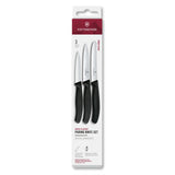 Swiss Classic, Gemüsemesser Set, 3tlg, gerade/Wellen