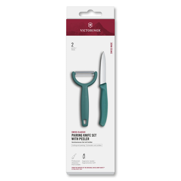 Swiss Classic, Gemüsemesser mit Y-Schäler, 2tlg