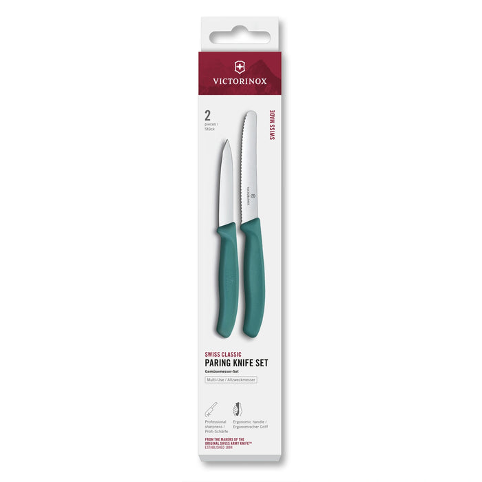 Swiss Classic, Gemüsemesser Set, 2tlg, gerade/Wellen