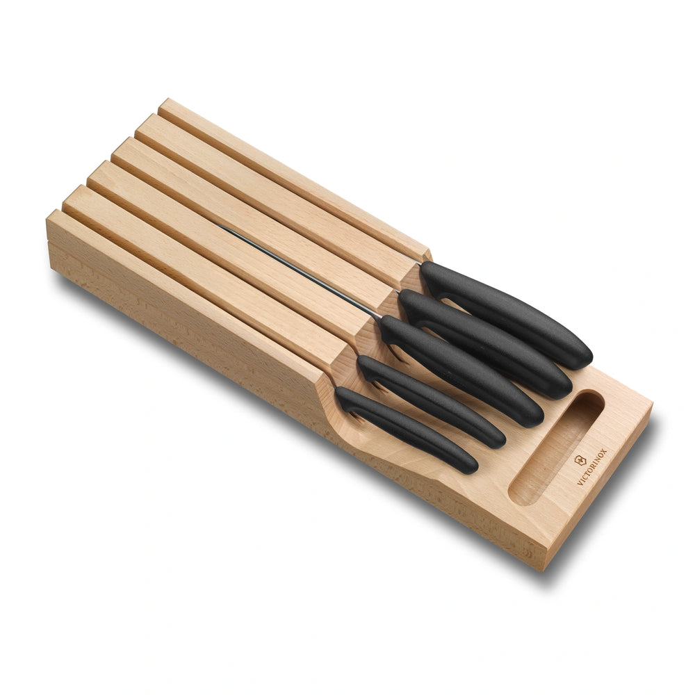Classic, Schubladen-Messerhalter, Buchenholz, 5tlg