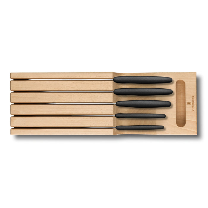 Classic, Drawer Knife Holder, Beech Wood, 5-Piece