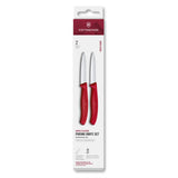 Swiss Classic, Paring Knife Set, 2 pcs, 8 cm, straight/serrated