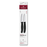 Swiss Classic, Paring Knife Set, 2 pcs, 8 cm, straight/serrated