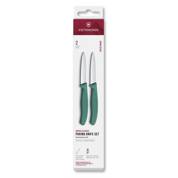 Swiss Classic, Gemüsemesser Set, 2tlg, 8 cm, gerade/Wellen