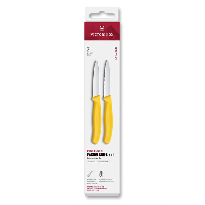 Swiss Classic, Gemüsemesser Set, 2tlg, 8 cm, gerade/Wellen