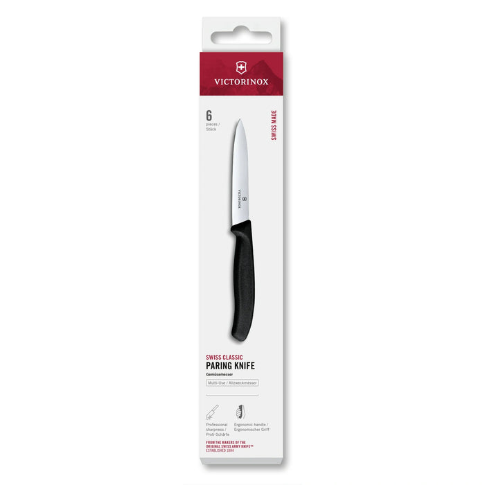 Swiss Classic, Gemüsemesser, 6tlg, 10 cm, gerad, Mittelspitz