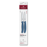 Swiss Classic, Set de couteaux d'office, 2 pcs, 10 cm, droit/dentelé