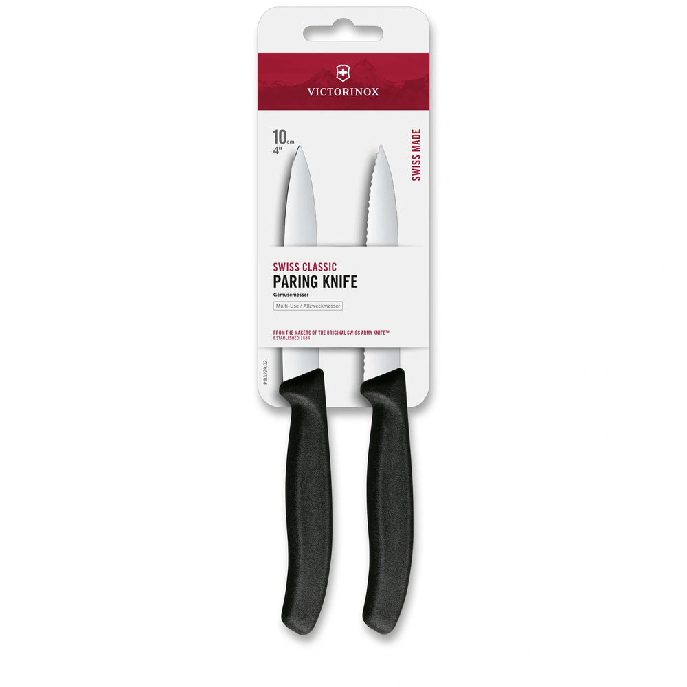 Swiss Classic, couteau d'office, 2 pièces, 10 cm, lame dentelée
