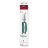 Swiss Classic, Set de couteaux d'office, 2 pcs, 10 cm, droit/dentelé