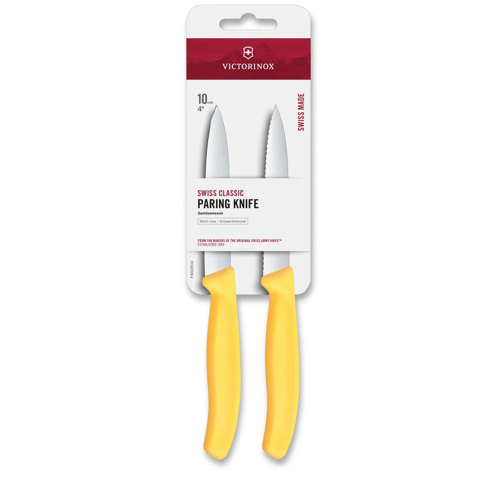 Swiss Classic, Gemüsemesser, 2 Stück, 10 cm, Welle/gerade