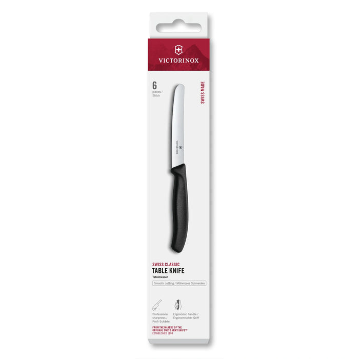 Swiss Classic, Tafelmesser, 6tlg, 11 cm, gerade
