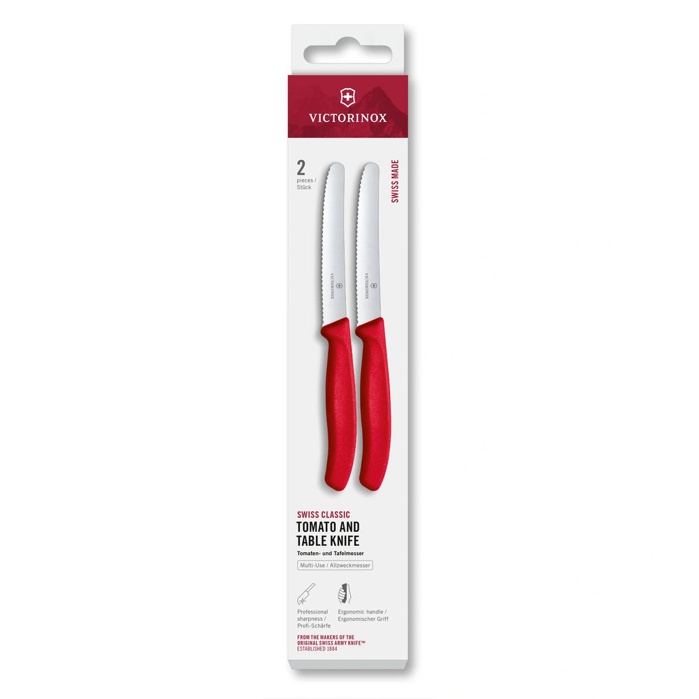 Swiss Classic, Tomaten & Tafelmesser, 2tlg, 11 cm, Wellen