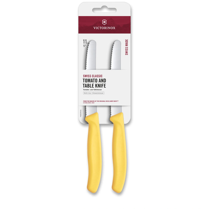 Swiss Classic, Tomaten&Tafelmesser, 2Stk, 11 cm, Wellenschliff