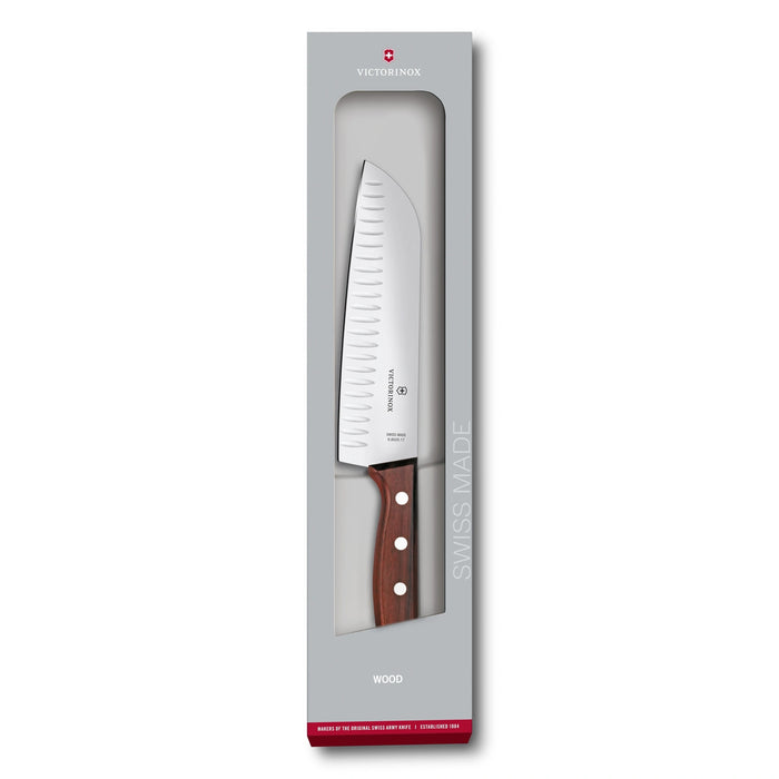 Wood, Santokumesser, 17 cm, gerade, Kullen, mod. Ahorn