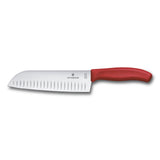 Swiss Classic, couteau santoku, 17 cm, droit, alvéolé
