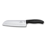 Swiss Classic, couteau santoku, 17 cm, droit, alvéolé