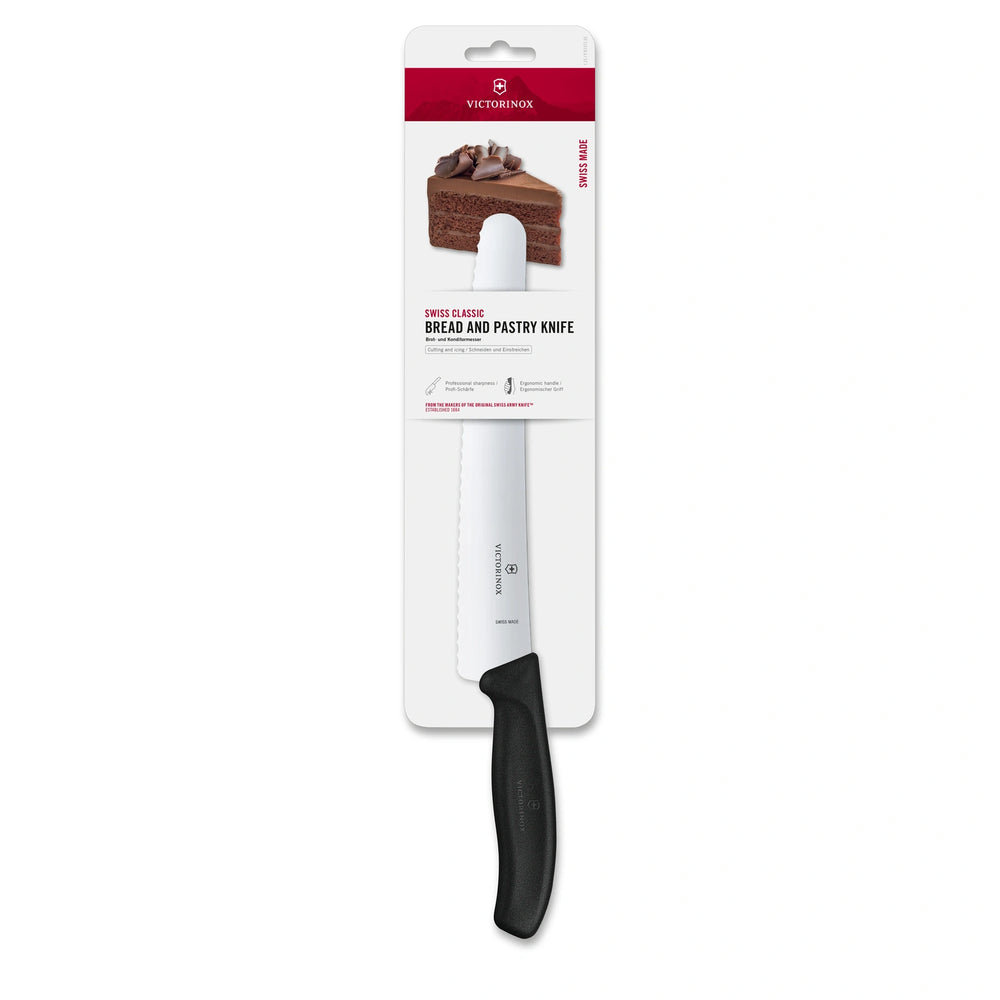 Swiss Classic, couteau à pain et à pâtisserie, 22 cm, lame dentelée
