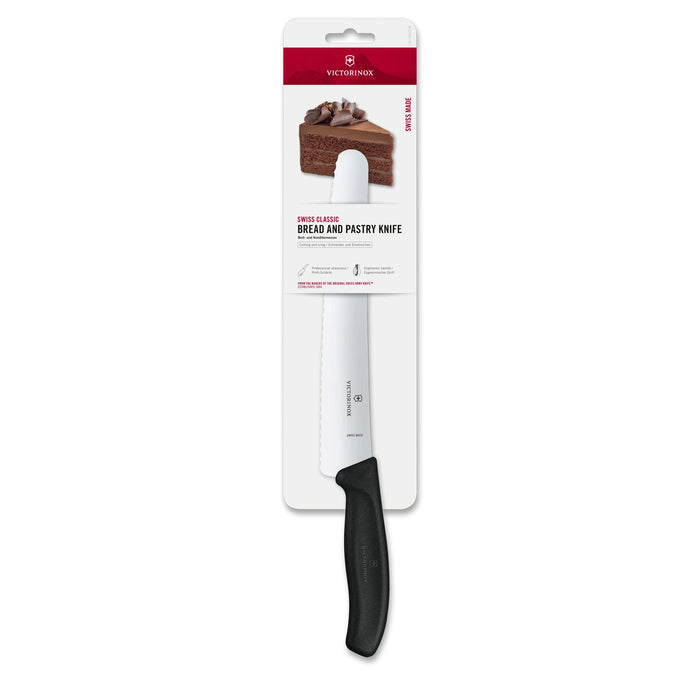 Swiss Classic, Brot- und Konditormesser, 22 cm, Wellen
