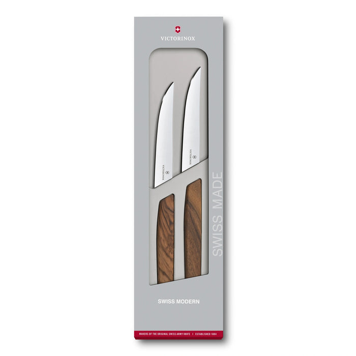 Swiss Modern, Steakmesser Set, 2tlg, 12 cm, gerade