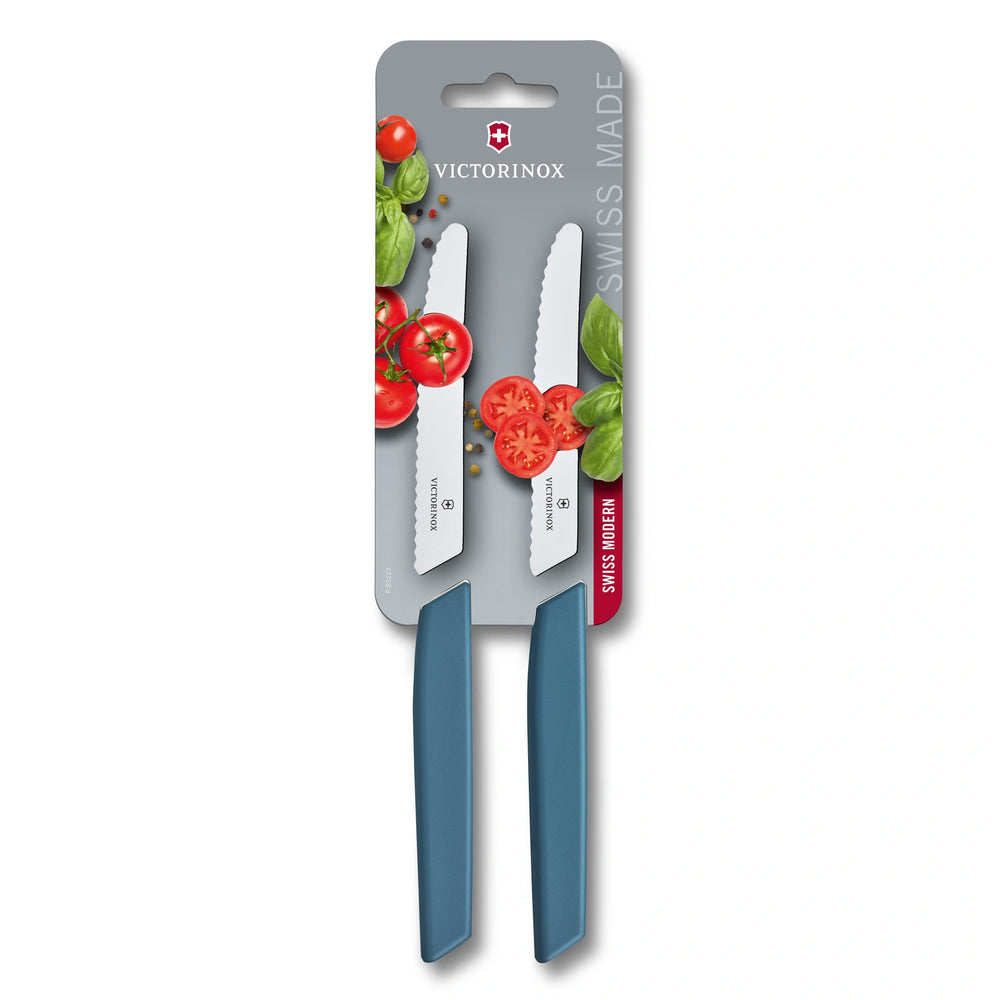 Swiss Modern, Tomaten & Tafelmesser, 2tlg, 11 cm, Wellen, cornfl.
