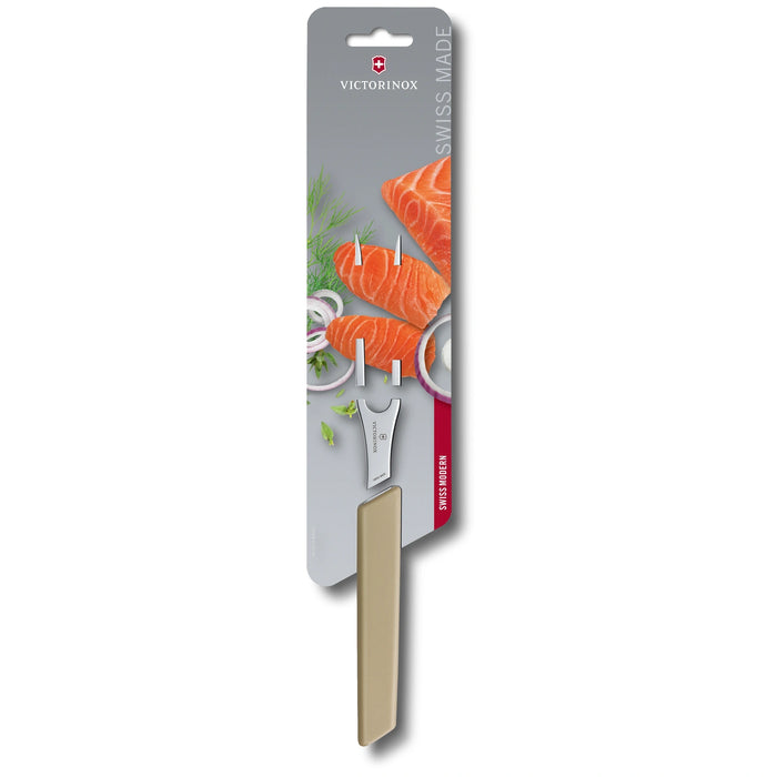 Swiss Modern, Tranchiergabel, 15 cm, almond