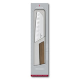 Swiss Modern, couteau santoku, 17 cm, droit, alvéolé