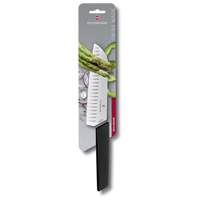 Swiss Modern, Santokumesser, 17 cm, gerade, Kullen