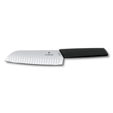 Swiss Modern, couteau santoku, 17 cm, droit, alvéolé