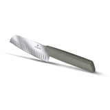 Swiss Modern, couteau santoku, 17 cm, droit, alvéolé