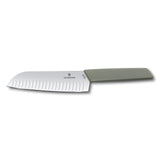 Swiss Modern, couteau santoku, 17 cm, droit, alvéolé
